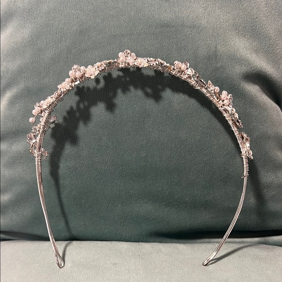 Floral Silver Headband - Picture 2 of 2